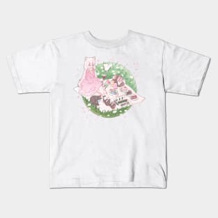 Cat girl Picnic <3 Kids T-Shirt